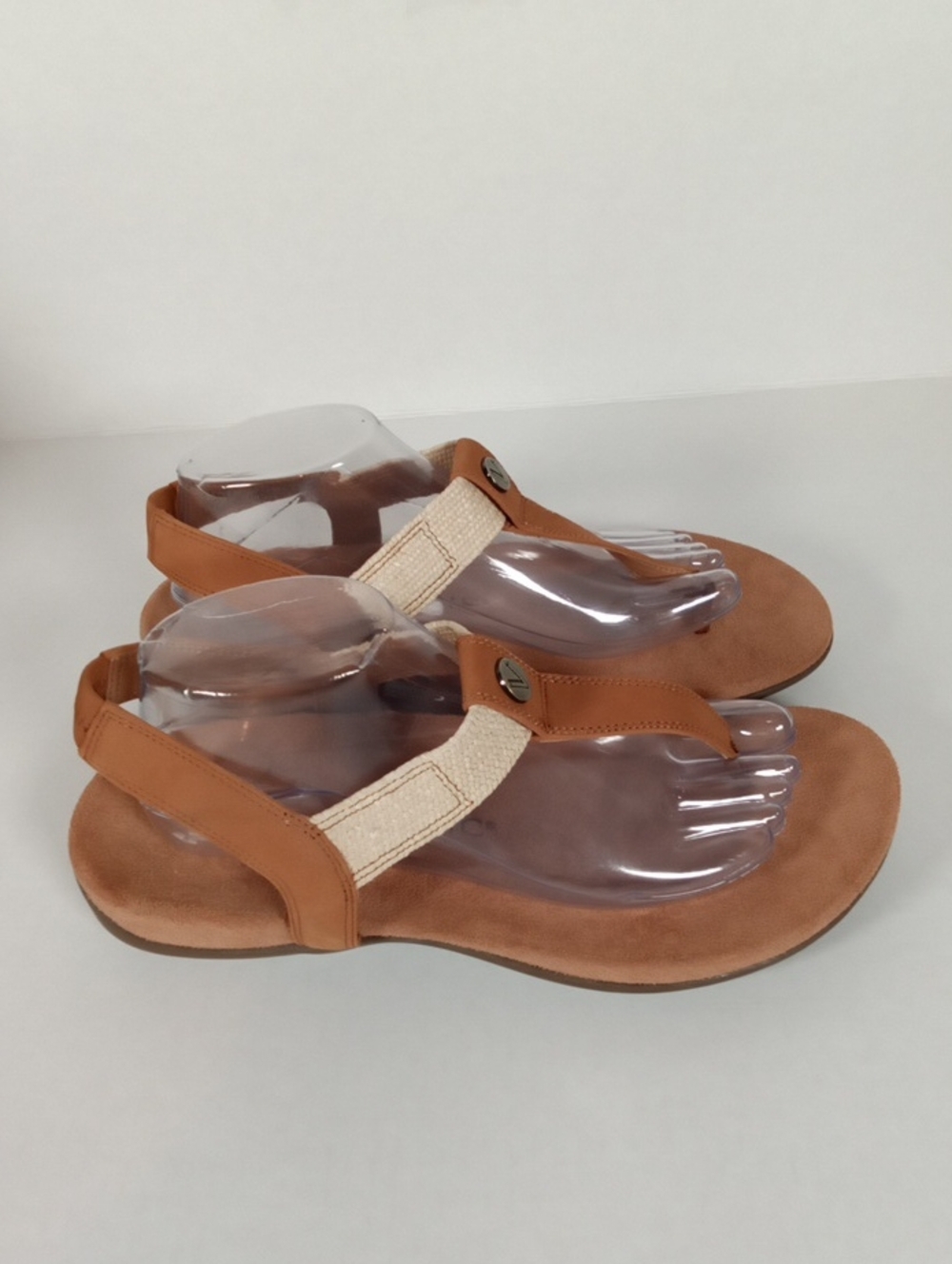 VionicBrea Sligback Sandal Mist Nubuck Orthotic Arch Support Strap Womens 10
